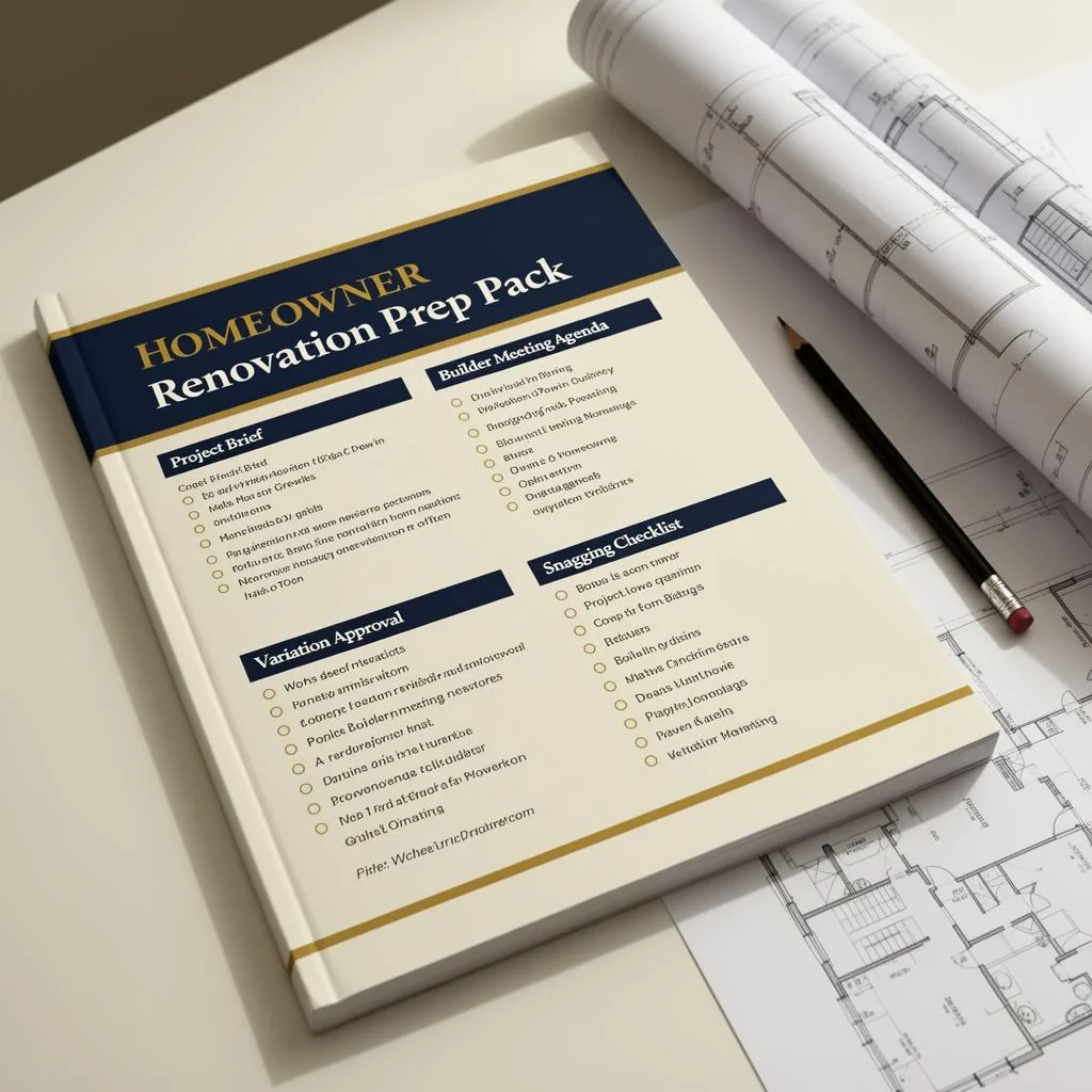 Homeowner Renovation Prep Pack — UK homeowner pack preview