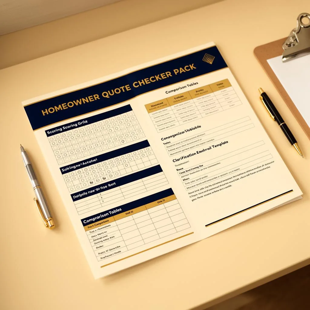 Homeowner Quote Checker Pack — UK homeowner pack preview